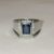 Natural blue sapphire with silver jewellary